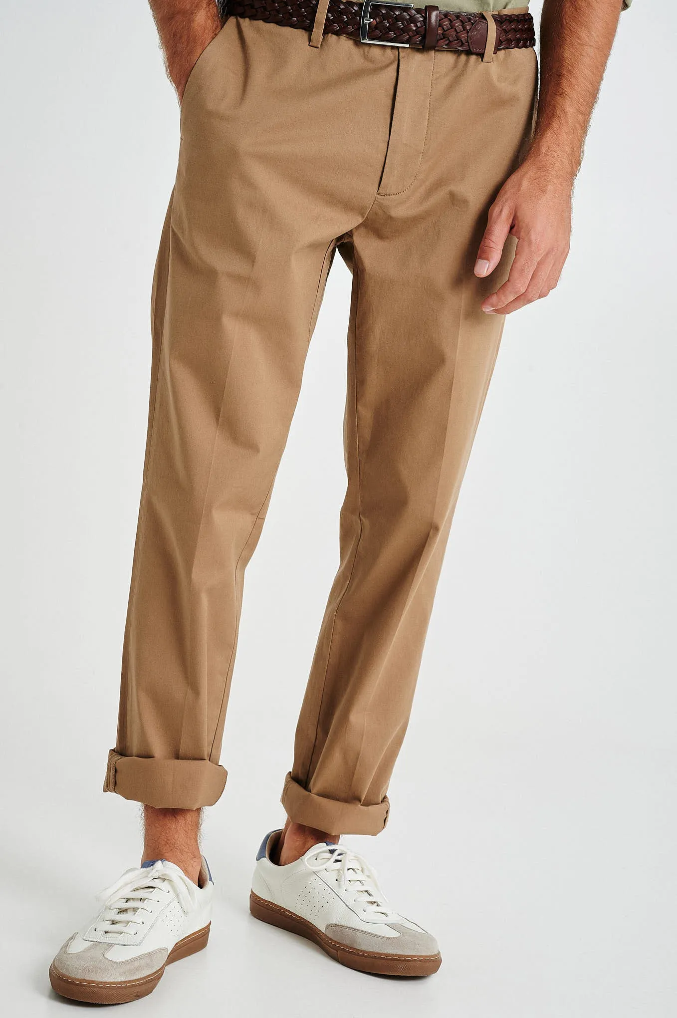 Slim fit comfort stretch basic chino