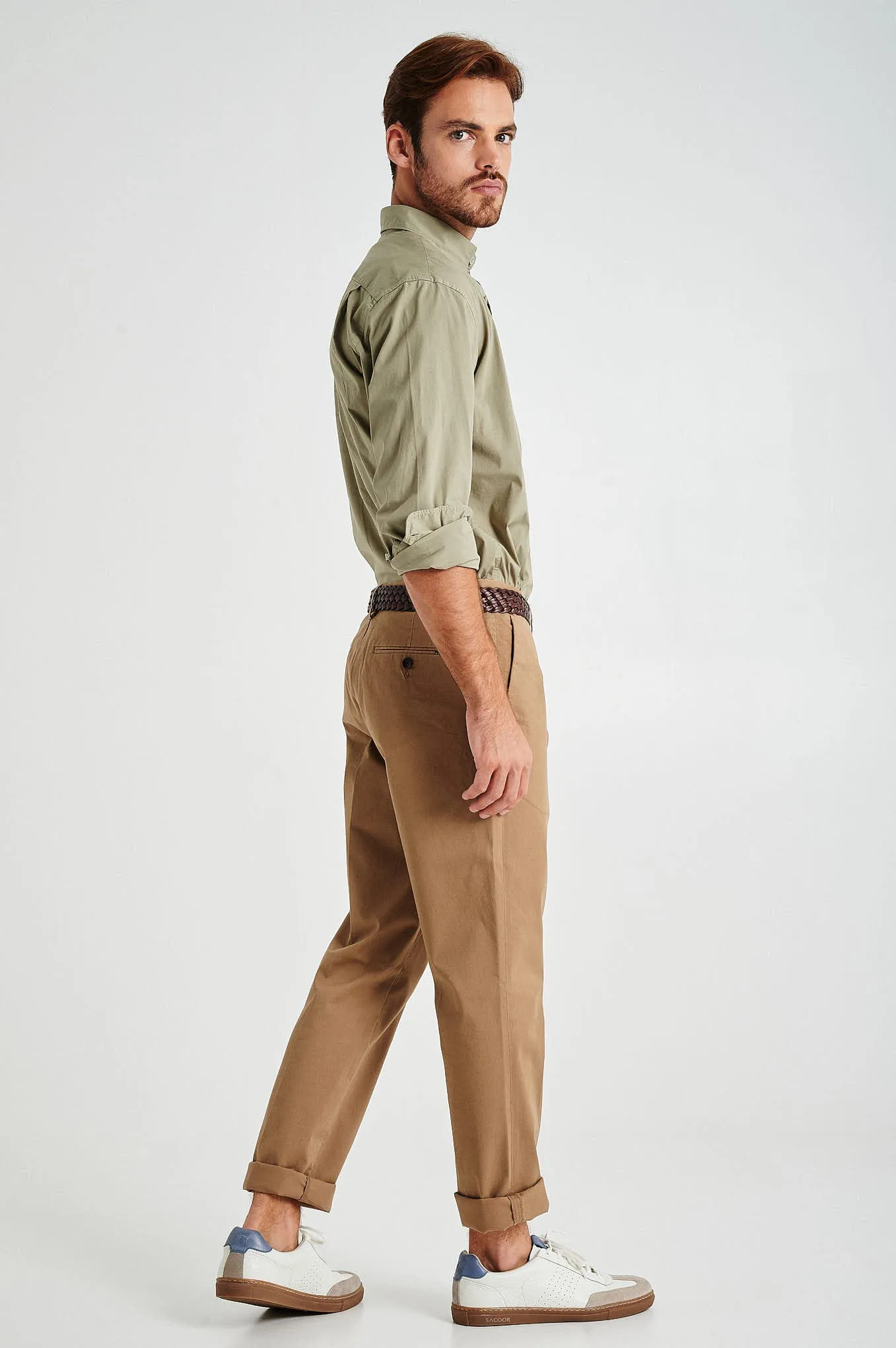 Slim fit comfort stretch basic chino