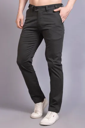 Slim fit cotton chinos-Dark Grey