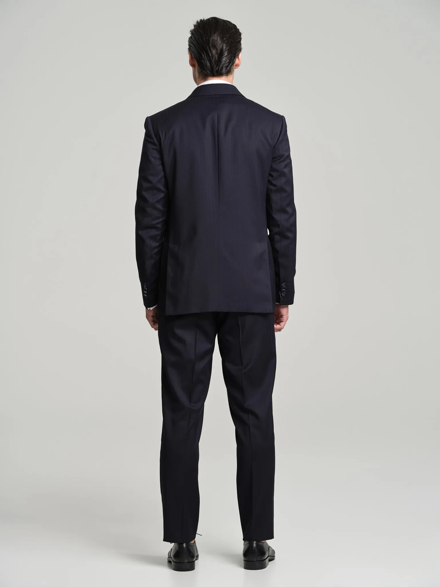 Slim fit K-Easy Travel prestige herringbone suit