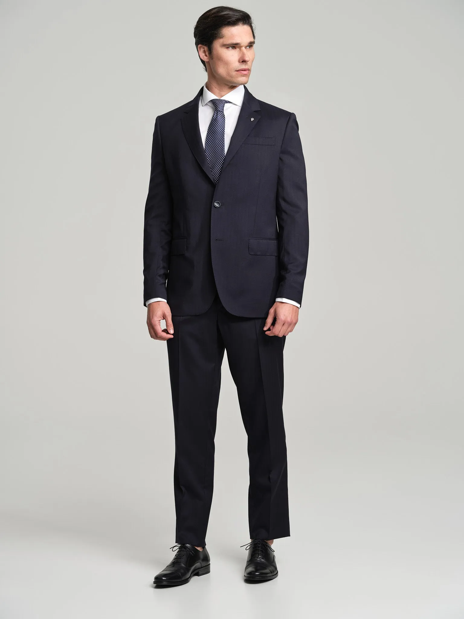 Slim fit K-Easy Travel prestige herringbone suit