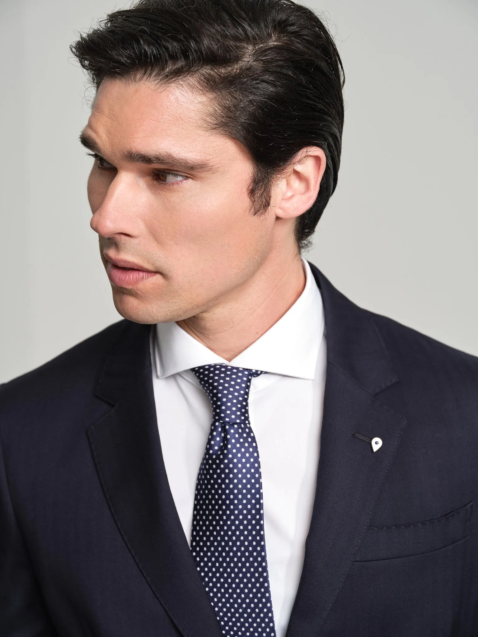 Slim fit K-Easy Travel prestige herringbone suit