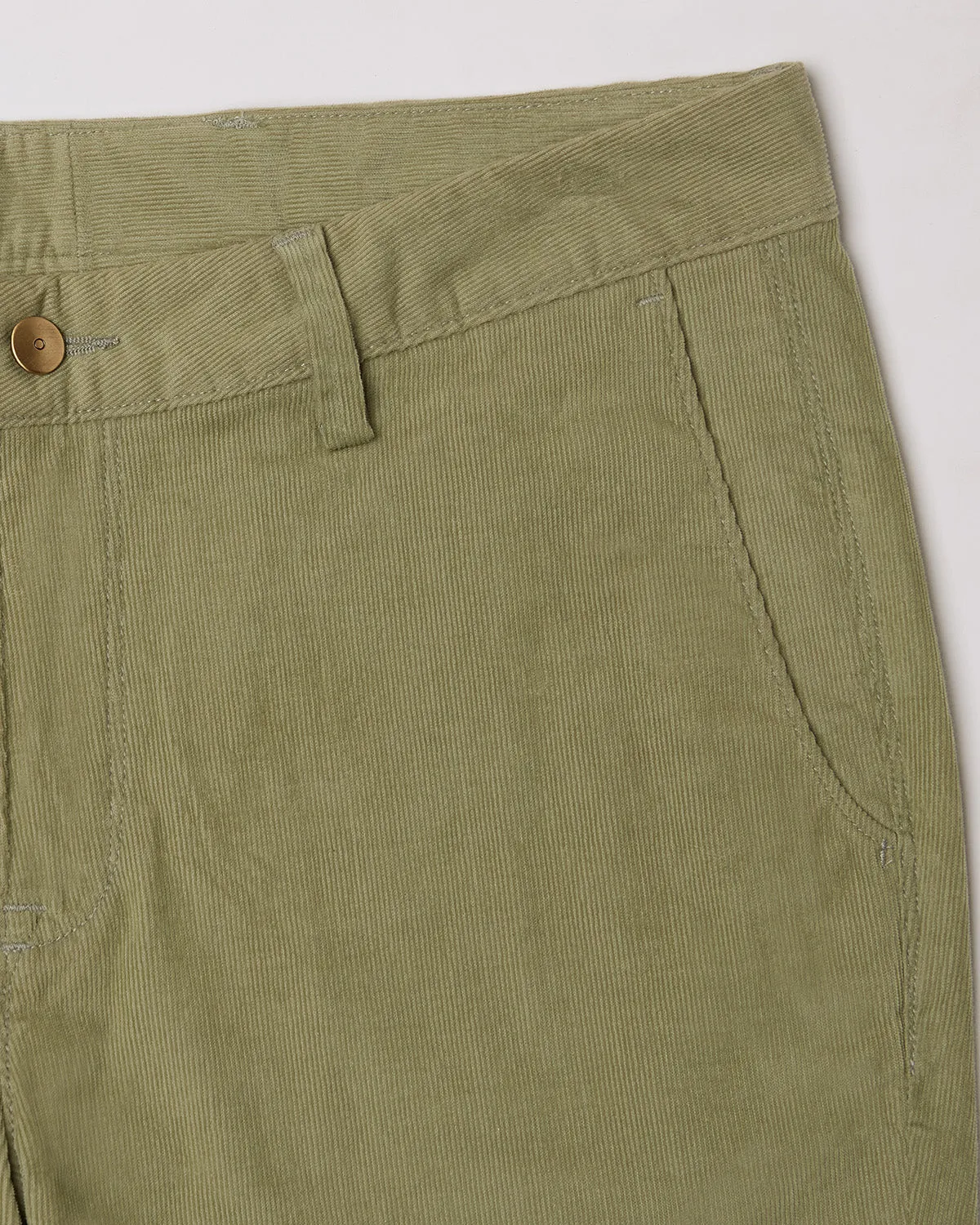 Stretch Corduroy Chinos - Green