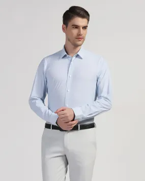 TechPro Formal Blue Printed Shirt - Ohio