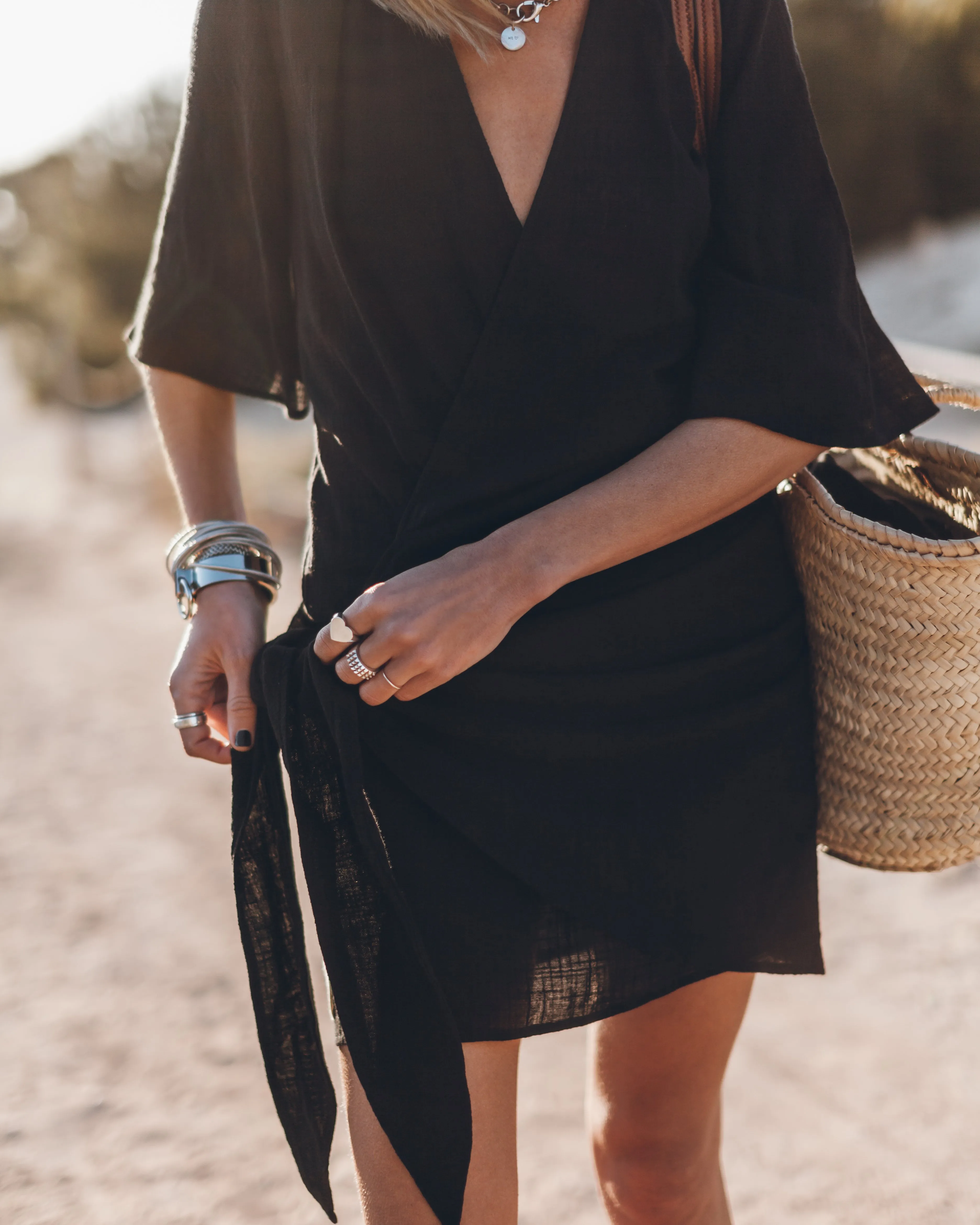 The Black Wrap Dress