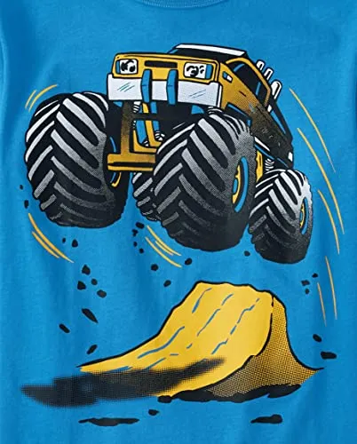 The Children's Place Boys' Short Sleeve Graphic T-Shirt, Truck