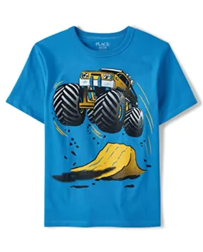 The Children's Place Boys' Short Sleeve Graphic T-Shirt, Truck