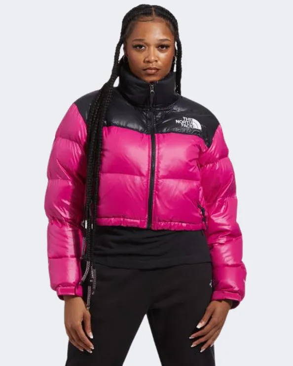 The North Face Nuptse Women Lifestyle Jacket Pink/Black Nf0A5Gge-146