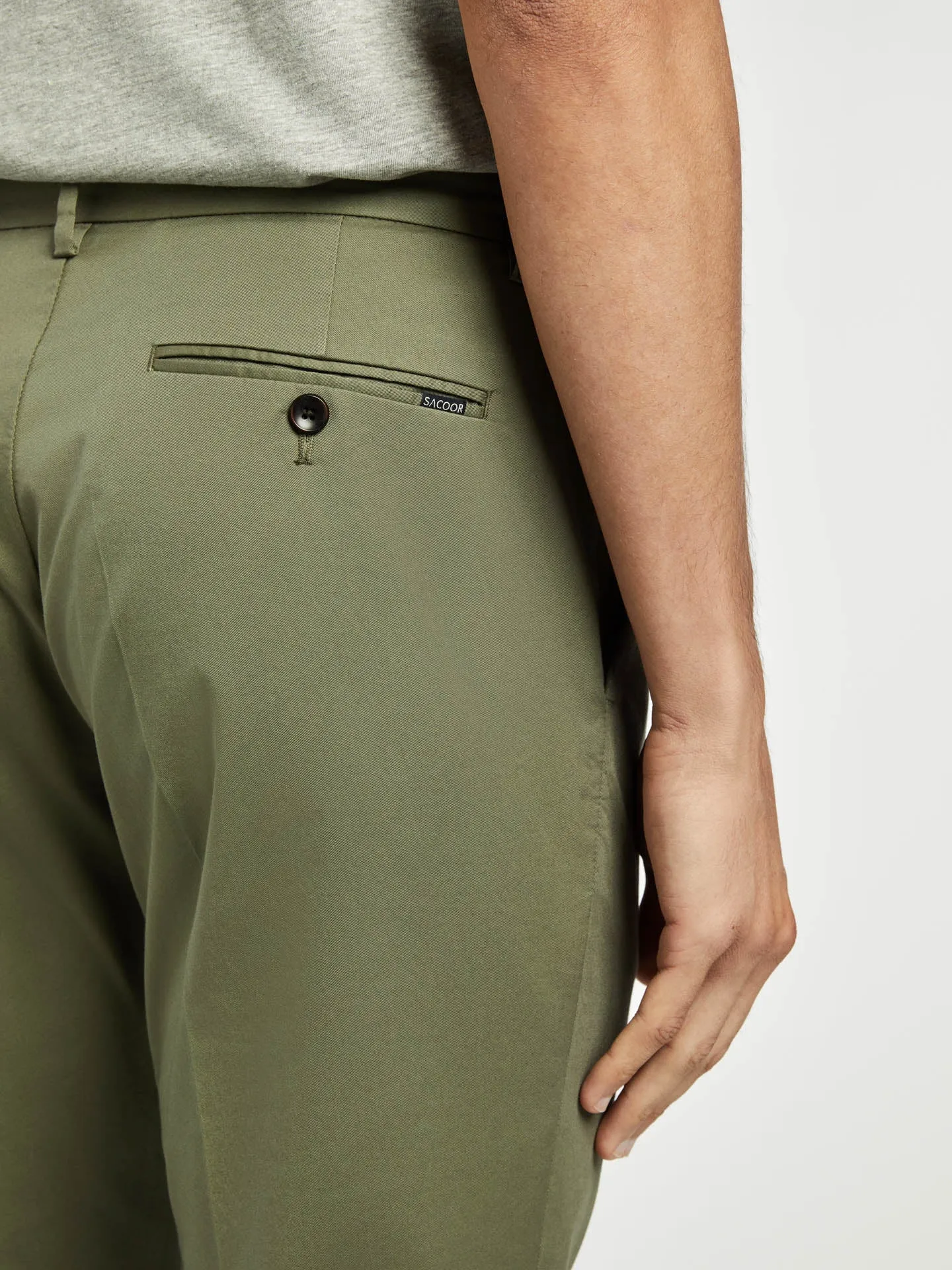 Timeless essential premium slim fit chino trousers