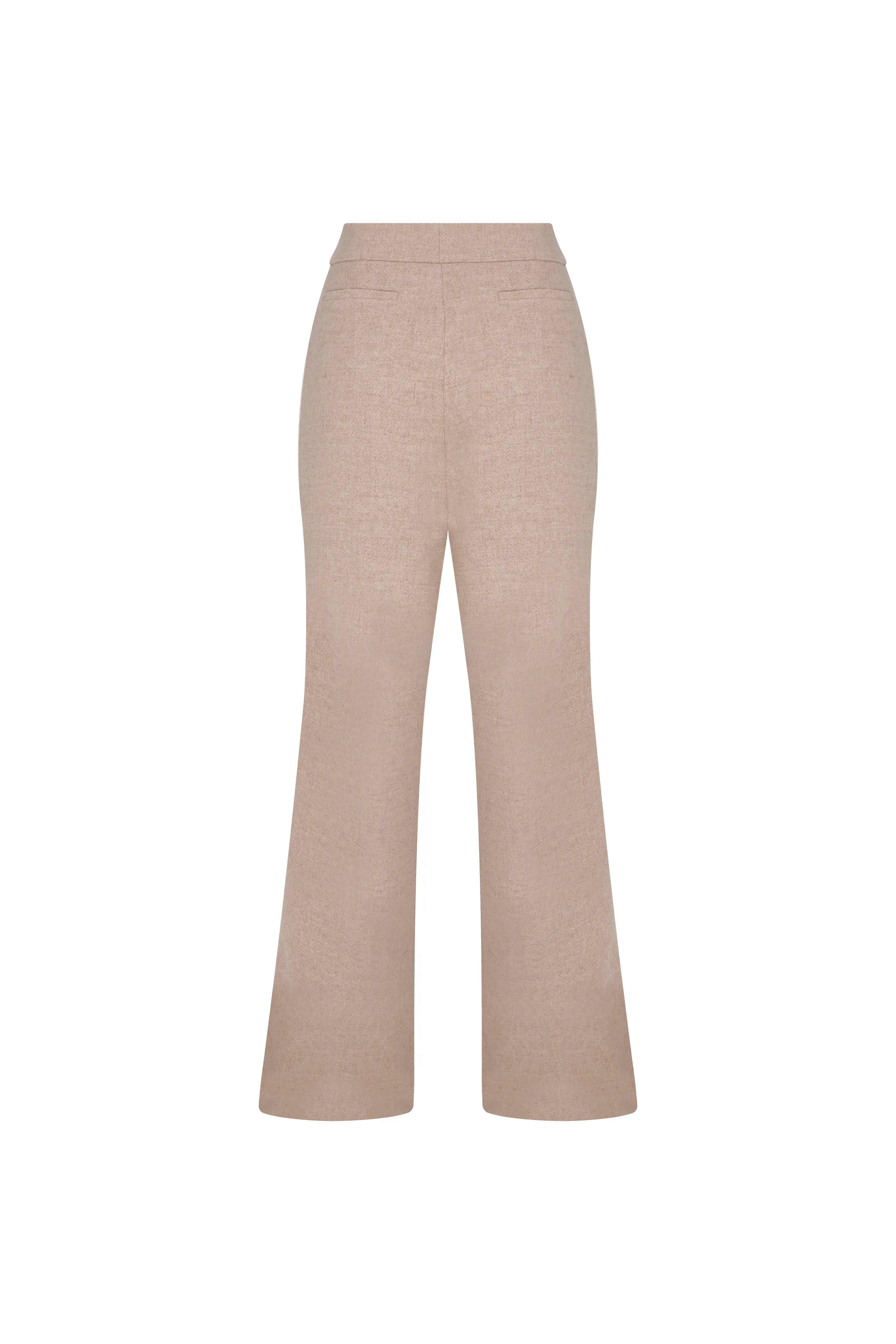 Tina Wool Trousers in Beige