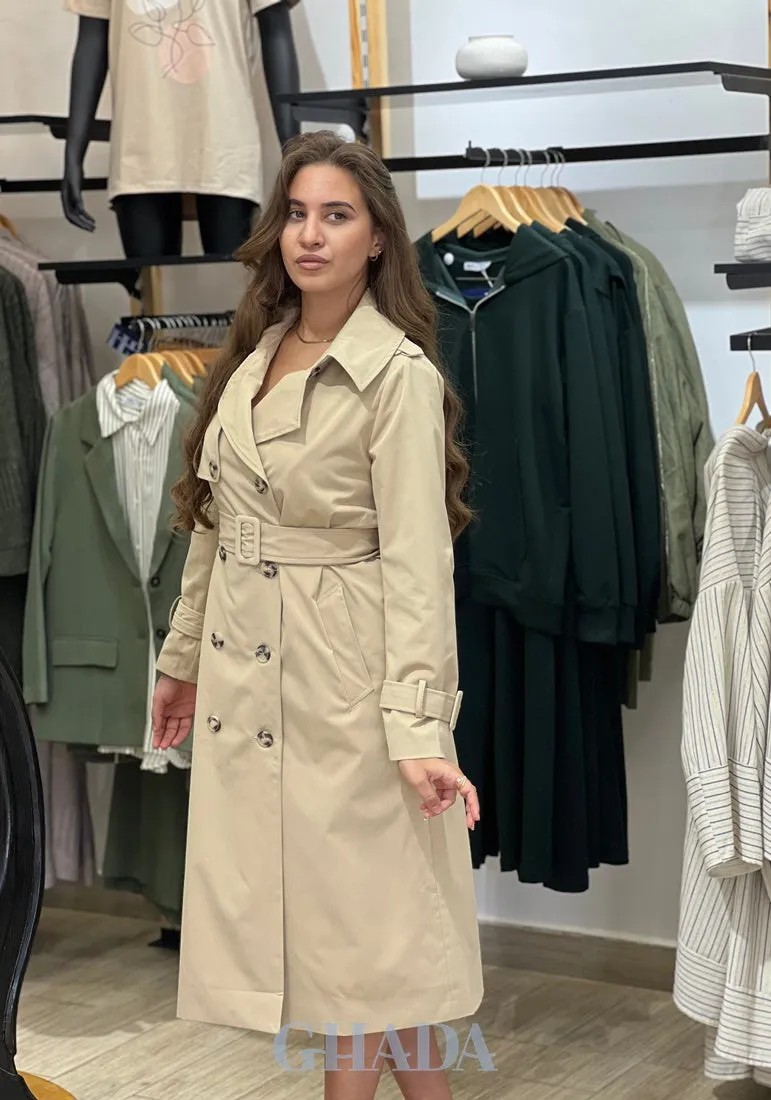 Trench-coat en beige