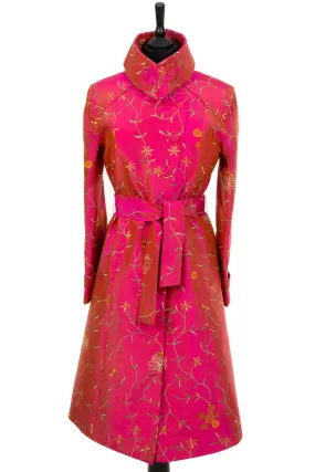 Trench Coat in Schiaparelli Pink