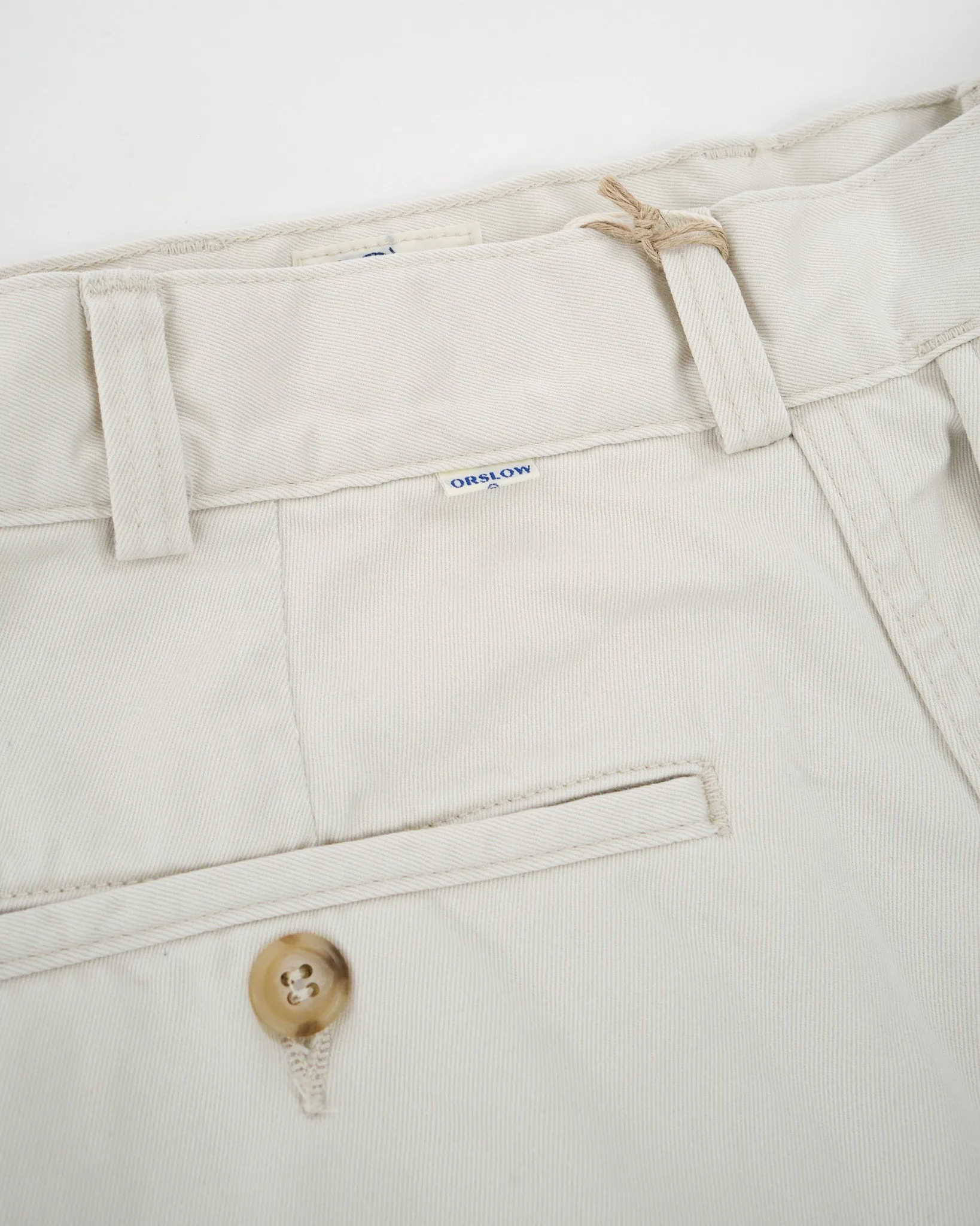 TWO TUCK WIDE TROUSERS IVORY