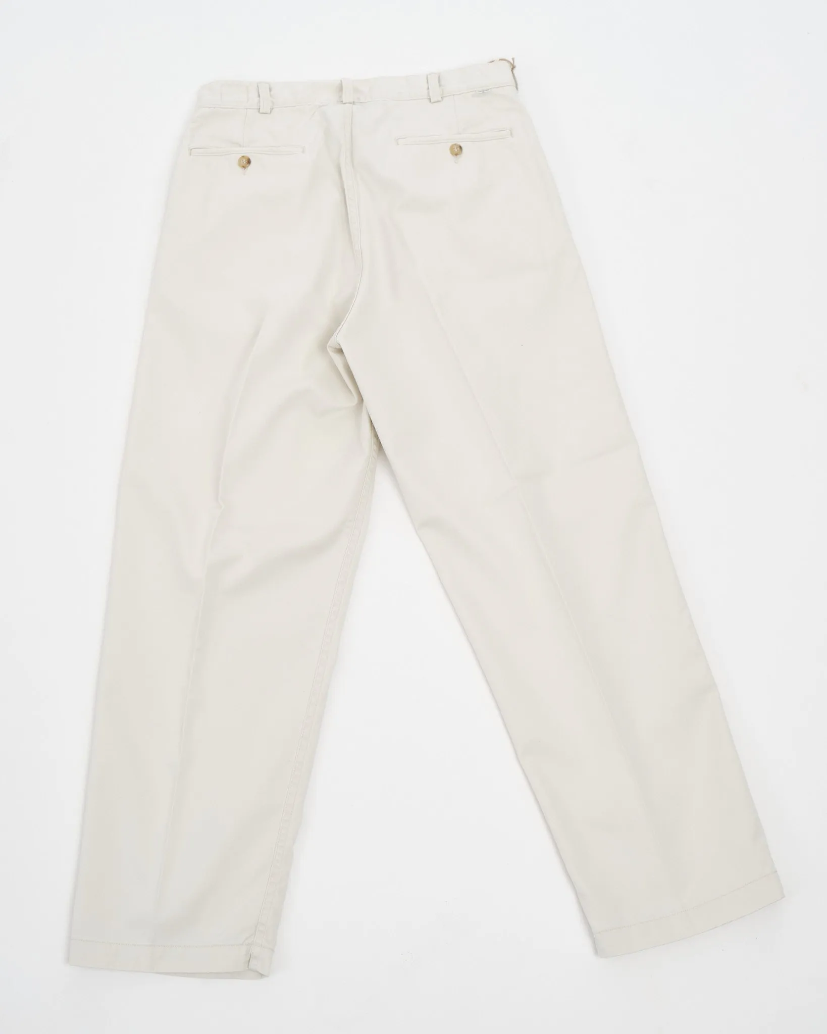 TWO TUCK WIDE TROUSERS IVORY