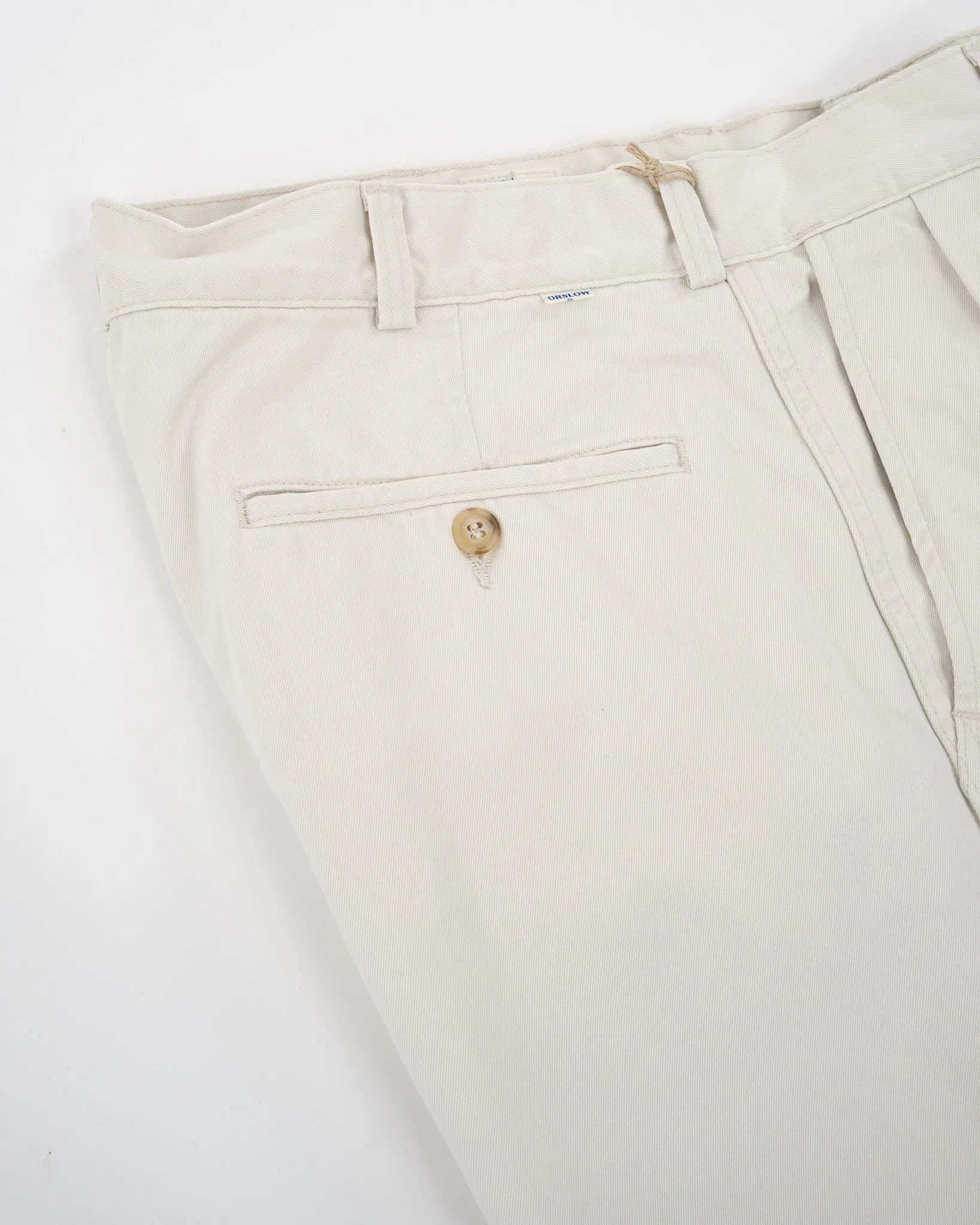 TWO TUCK WIDE TROUSERS IVORY