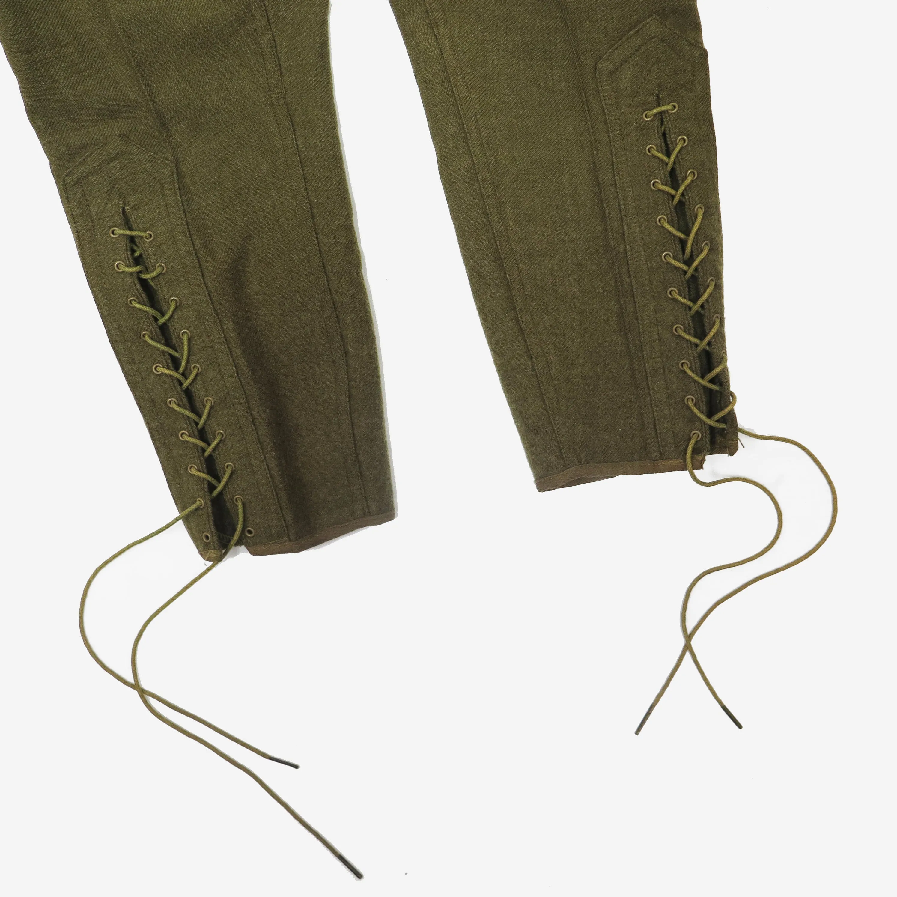 US ARMY BUCKLE BACK FIELD TROUSERS WOOL JODHPURS 1910'S SIZE 32X27