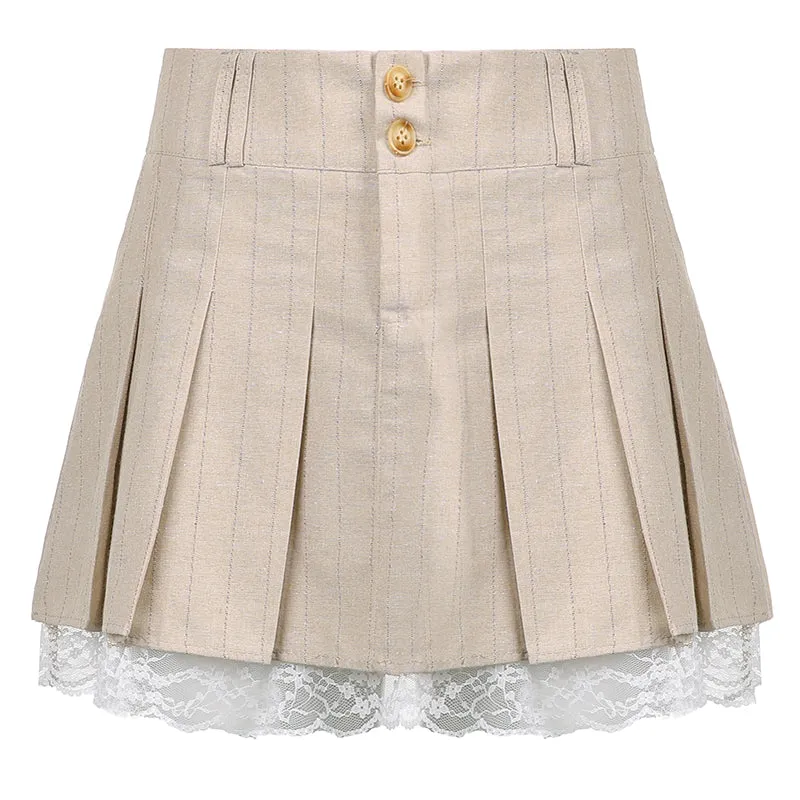 Vintage Khaki Skirt  KF9556