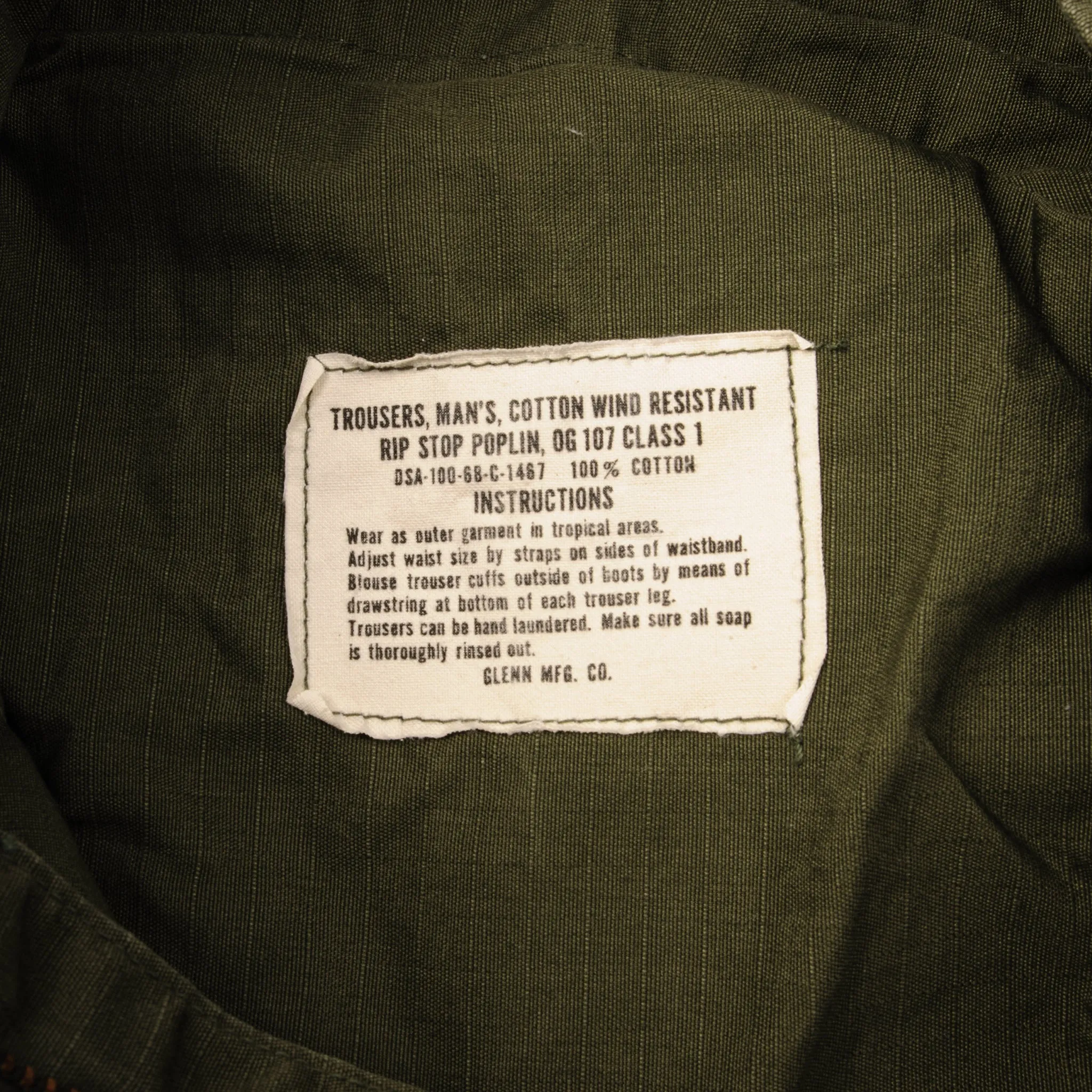 VINTAGE US ARMY COMBAT TROUSERS 6TH PATTERN 1968 VIETNAM WAR SIZE W28 L32