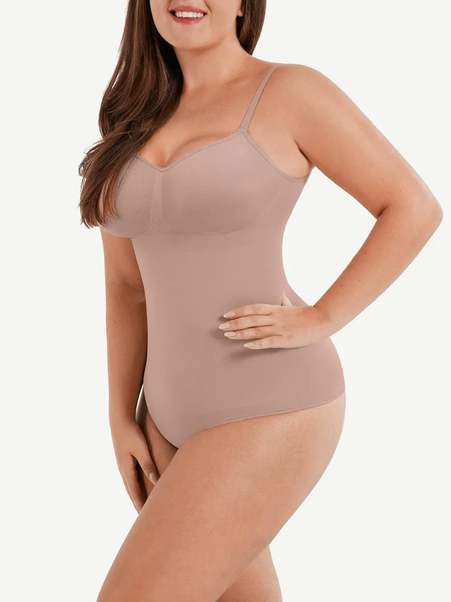 Wholesale Seamless Scultp Covered Bust Jumpsuit Thong Bodysuit