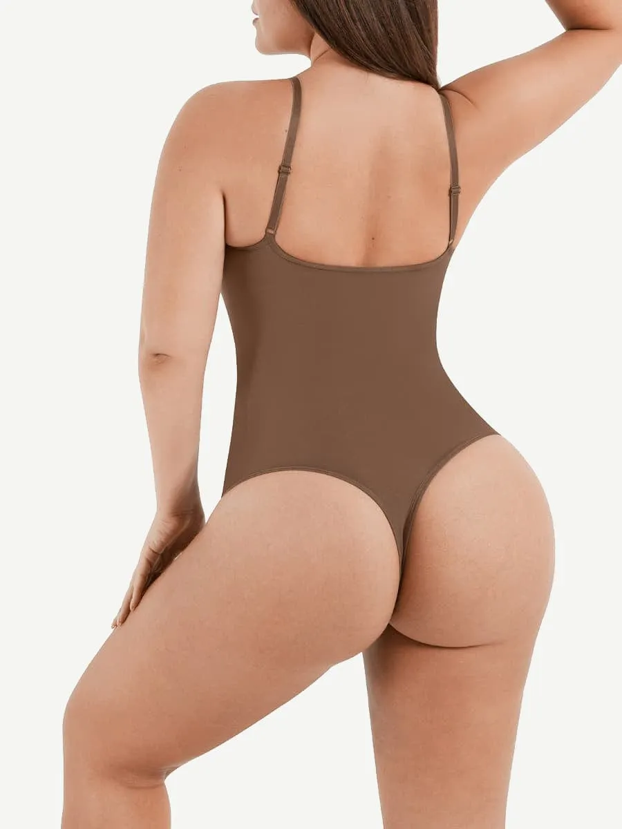 Wholesale Seamless Scultp Covered Bust Jumpsuit Thong Bodysuit