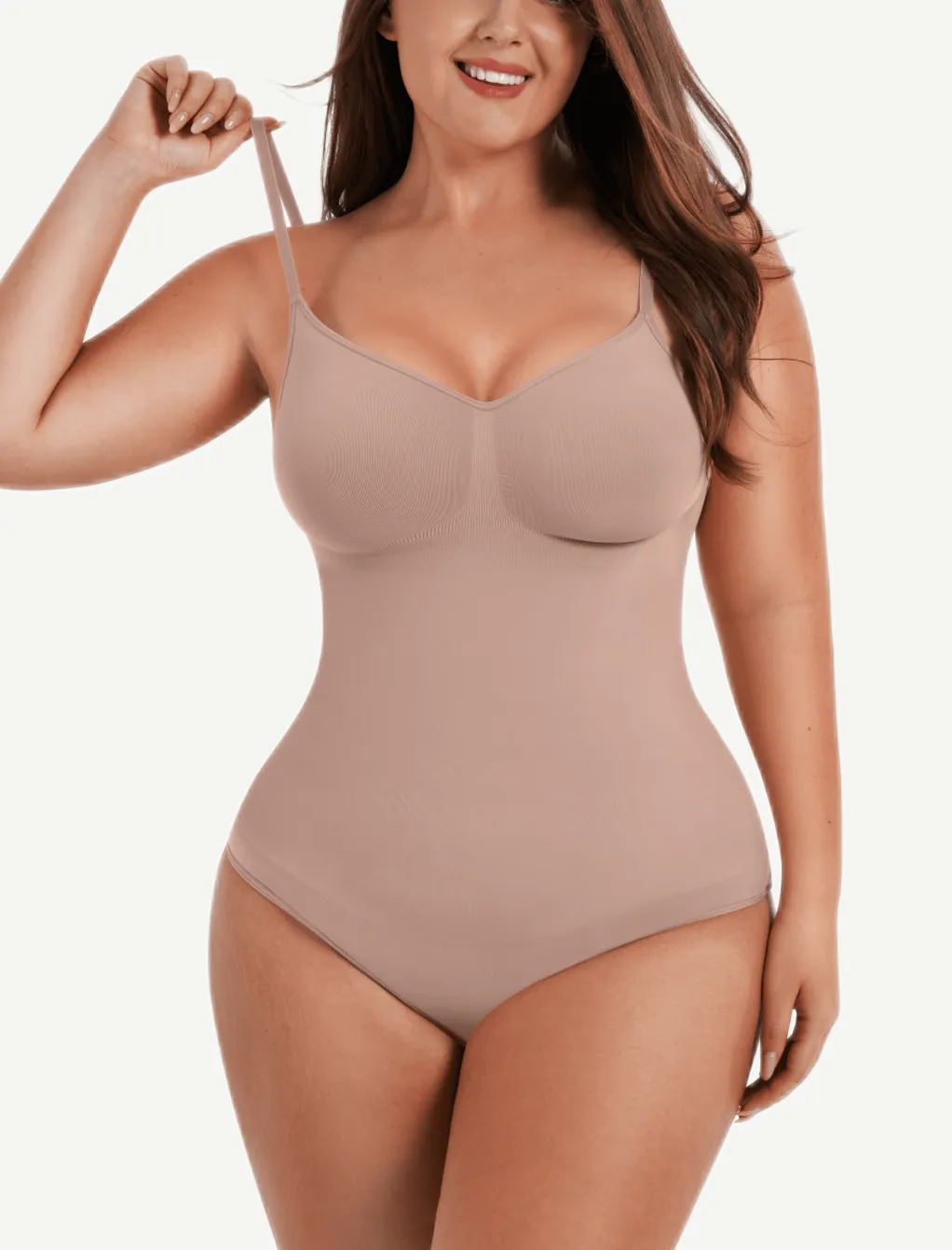 Wholesale Seamless Scultp Covered Bust Jumpsuit Thong Bodysuit