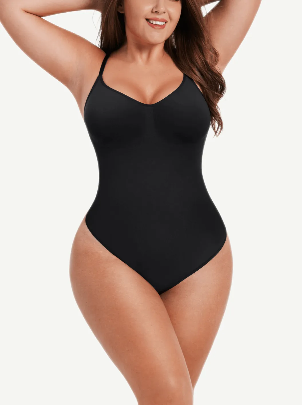 Wholesale Seamless Scultp Covered Bust Jumpsuit Thong Bodysuit