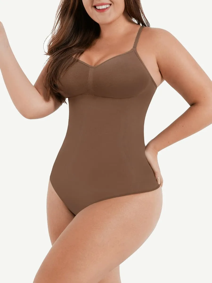 Wholesale Seamless Scultp Covered Bust Jumpsuit Thong Bodysuit