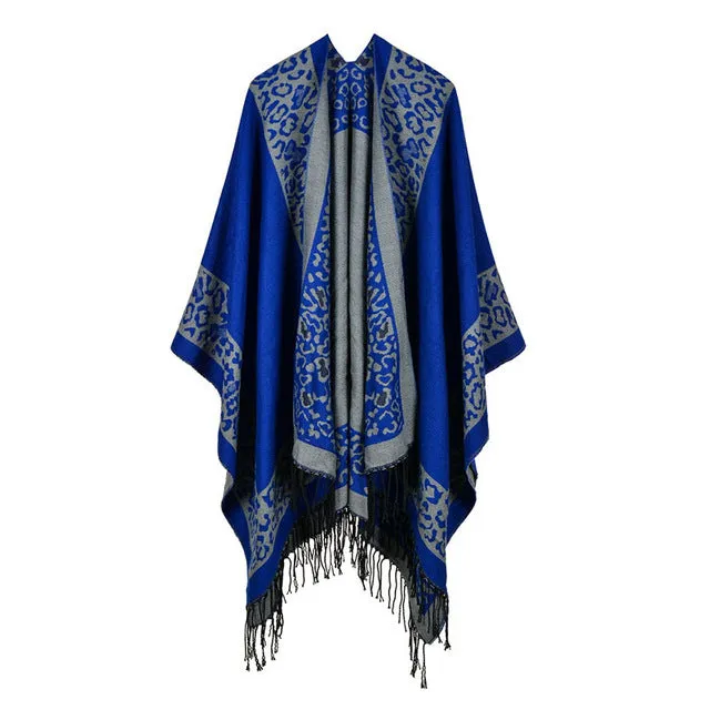 Winter Women's Fashion Poncho Scarf - 8 Colors