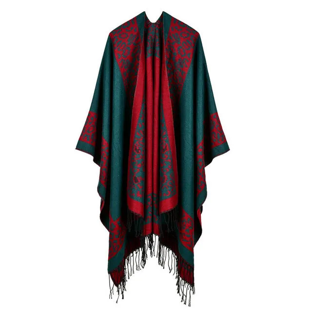 Winter Women's Fashion Poncho Scarf - 8 Colors