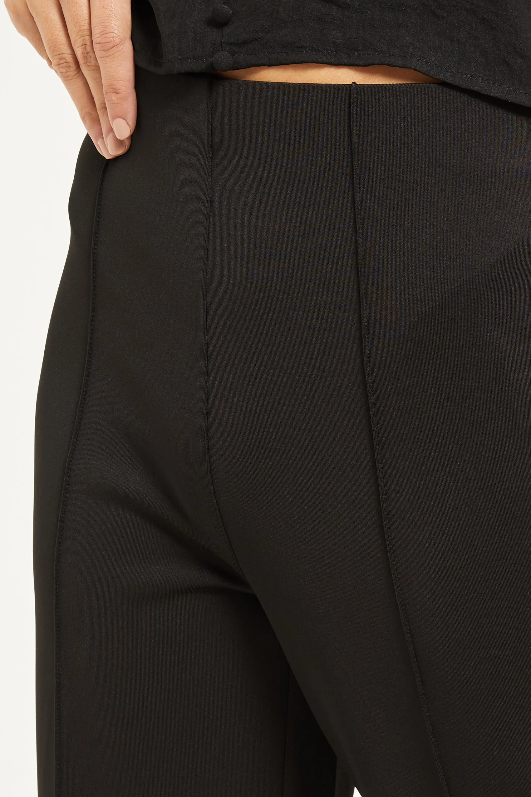 Women Black Wide Leg Trousers