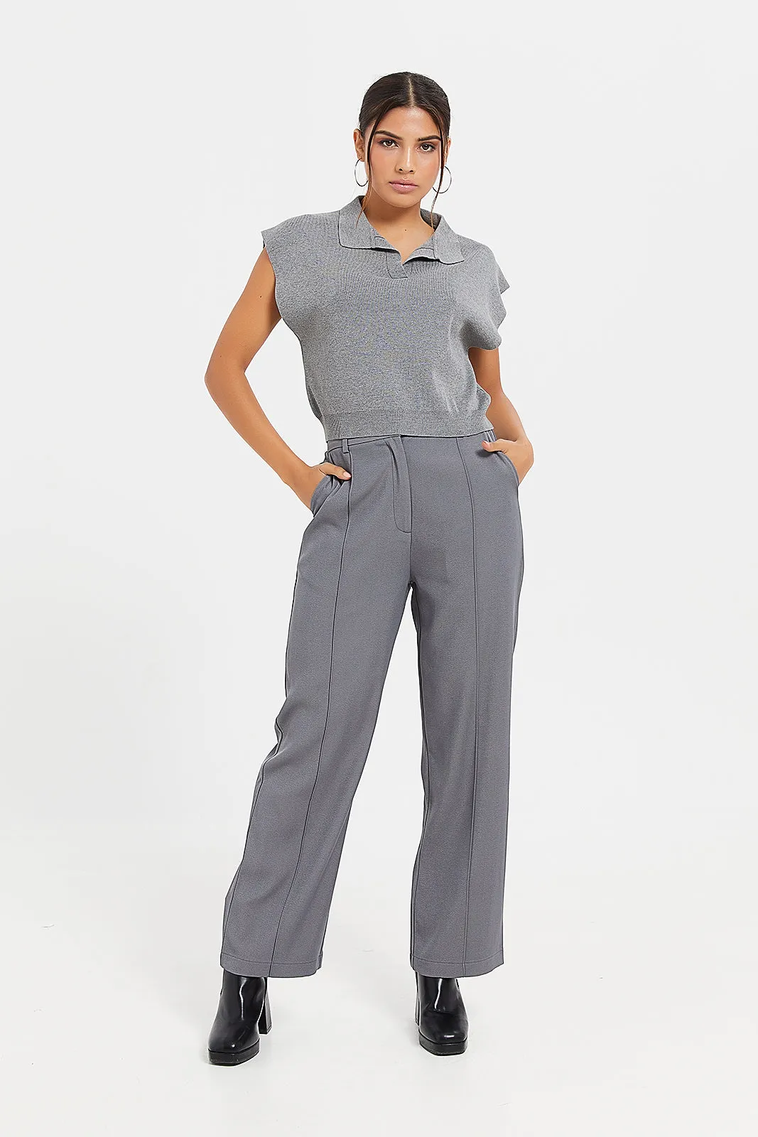 Women Grey Trouser