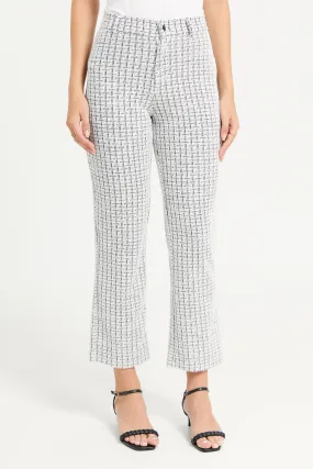 Women Multicolour Jacquard Trousers