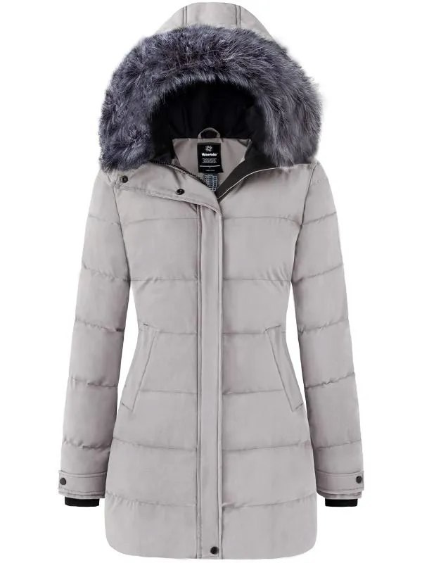 Women's Long Quilted Winter Coat