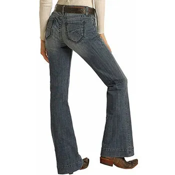 WOMEN'S PANHANDLE SLIM ROCK & ROLL W8M1710 JUNIOR MID RISE TROUSER *CLOSEOUT*