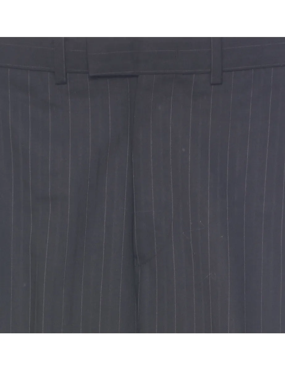 Wool Pinstriped Trousers - W30 L29