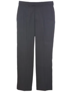 Wool Pinstriped Trousers - W30 L29