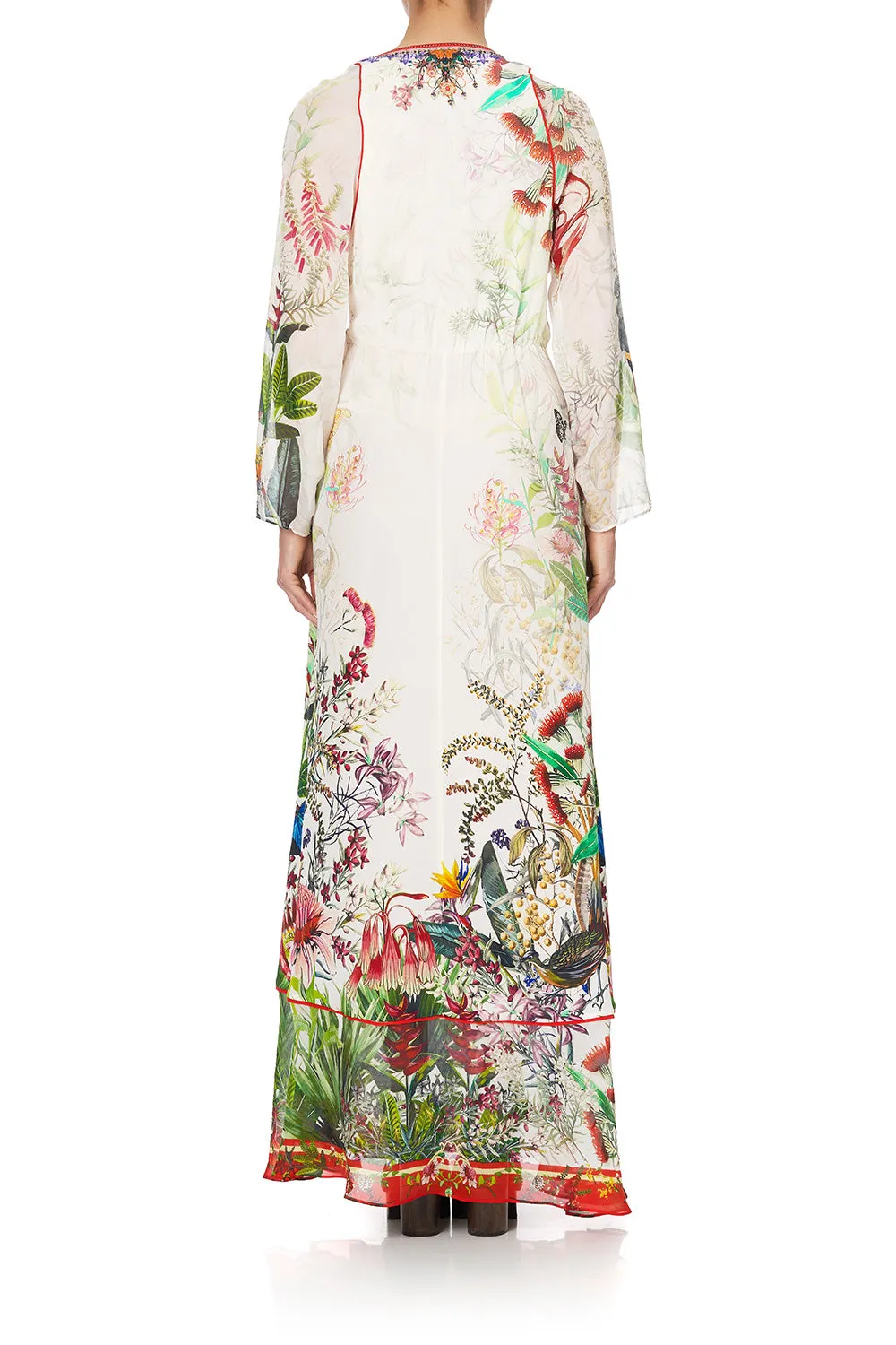 WRAP DRESS WITH PIPING DETAIL FARAWAY TREE