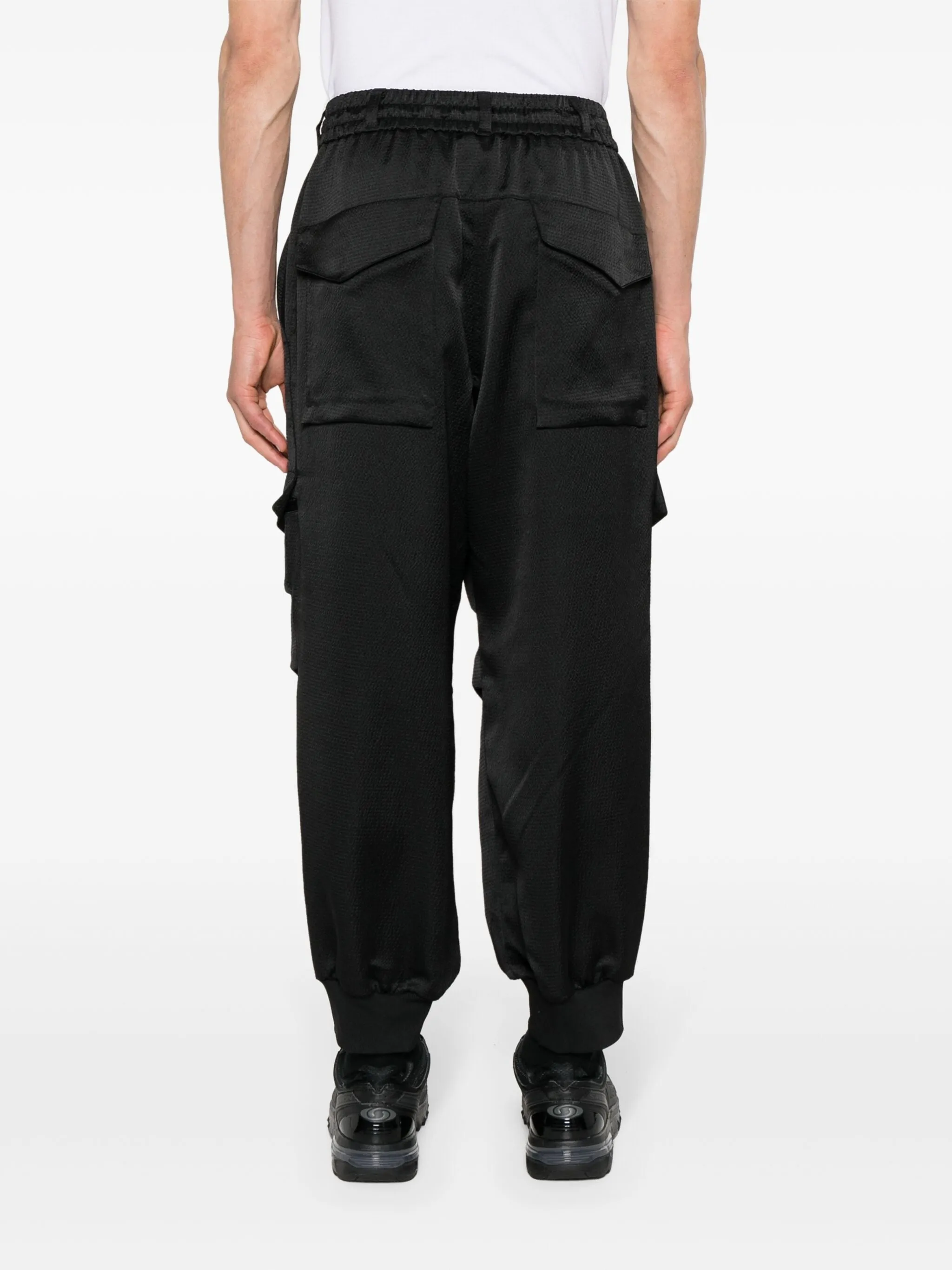 Y-3 TCH SEERSUCKER CARGO TROUSERS