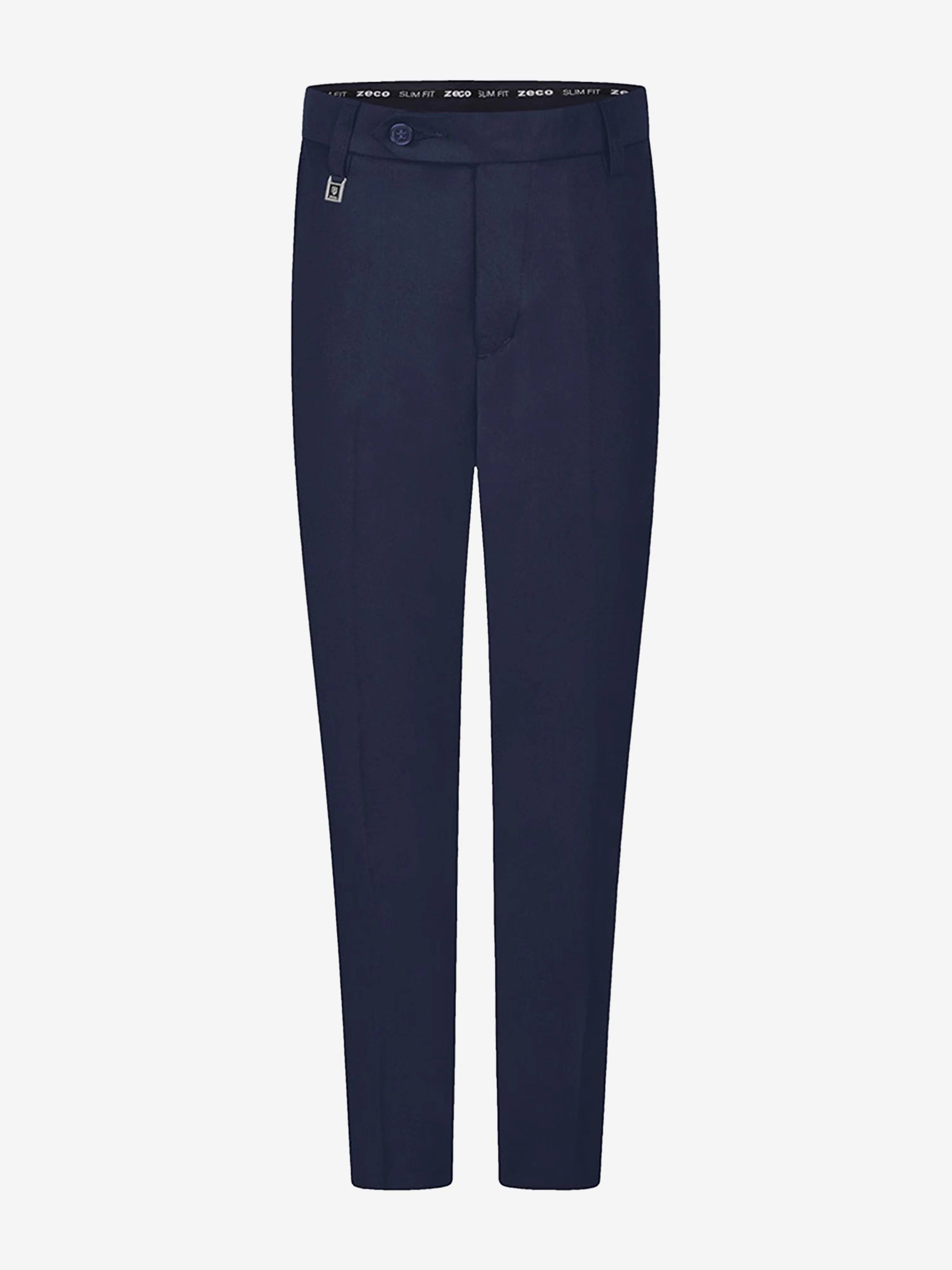 Zeco Boys School Slim Fit Long Leg Trousers in Navy