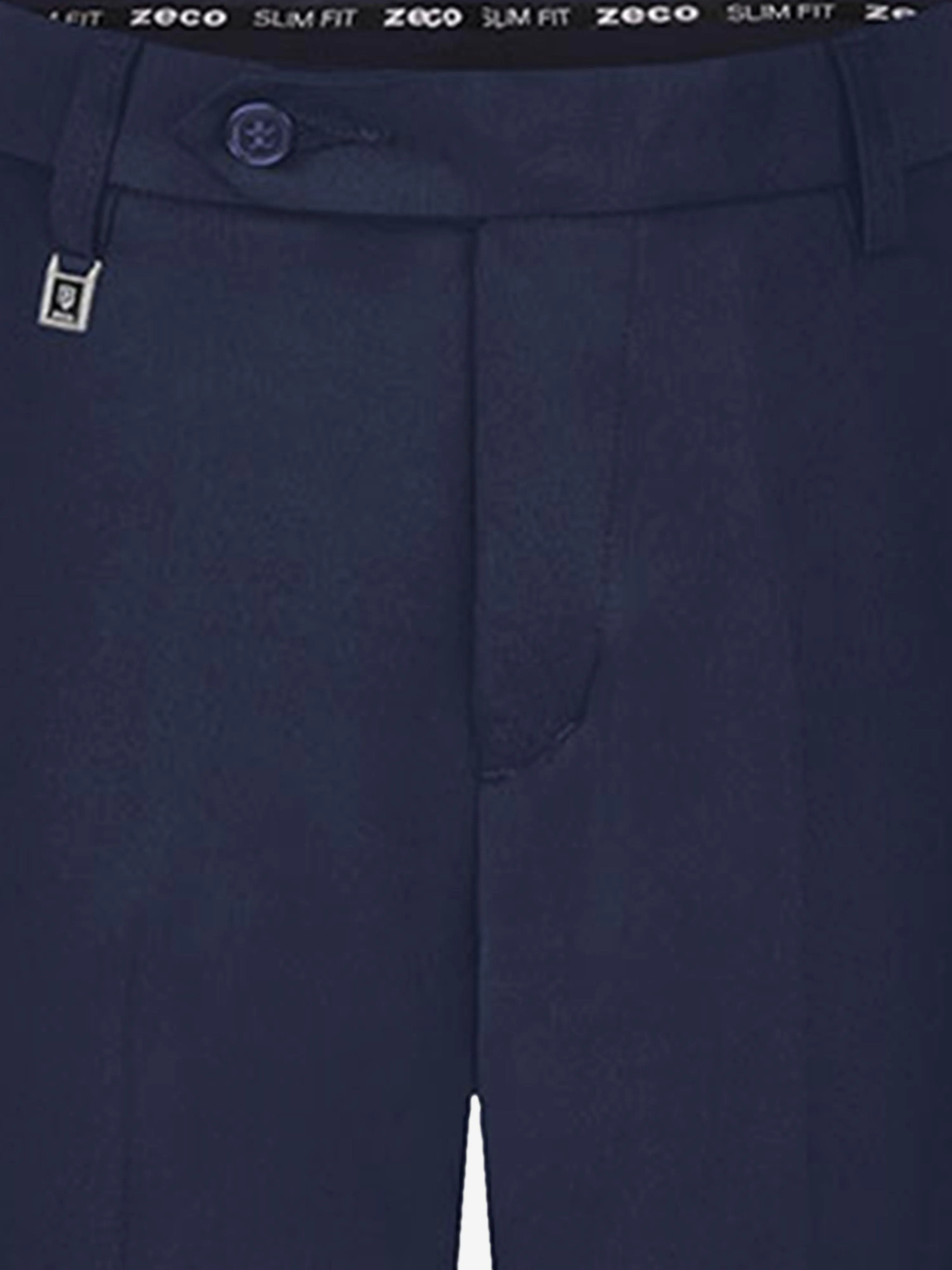 Zeco Boys School Slim Fit Long Leg Trousers in Navy