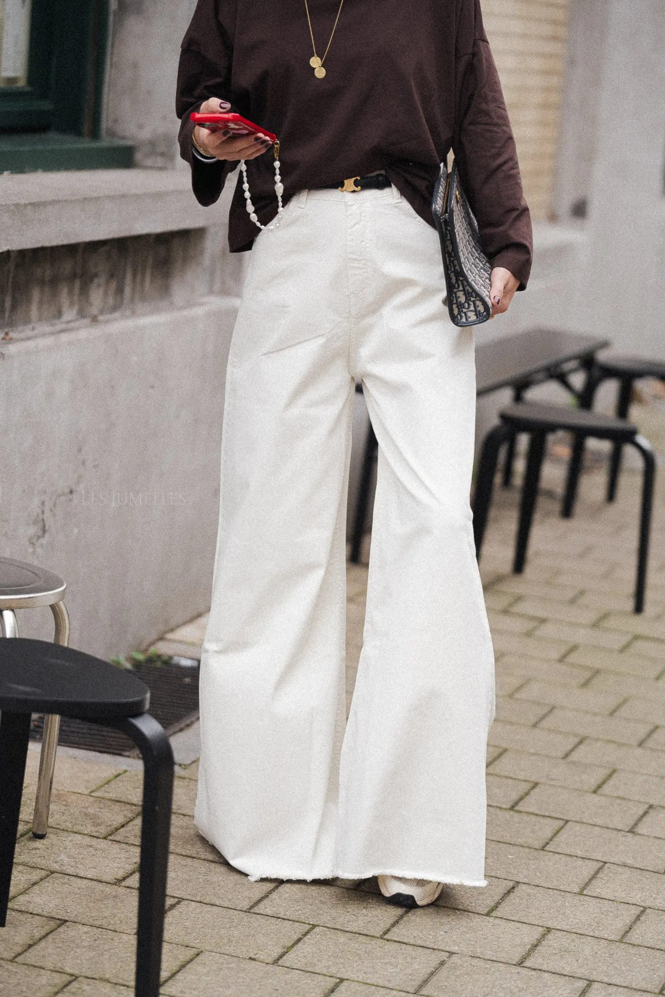 Zola wide legged trousers ecru